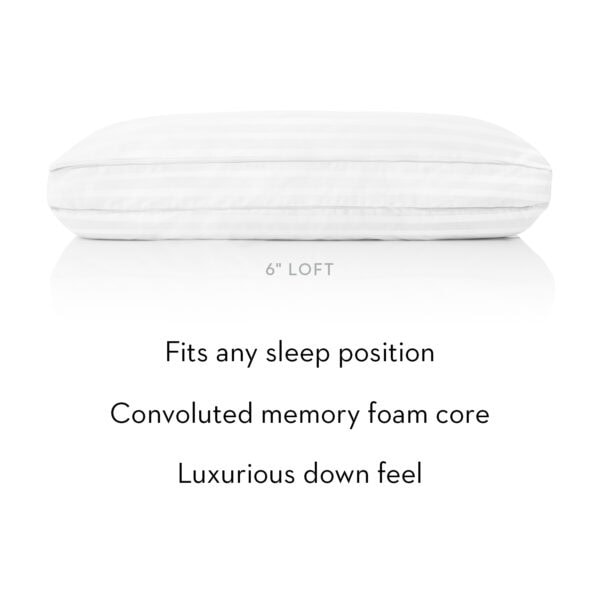 Z Convolution Gelled Microfiber Pillow By Malouf - Image 5