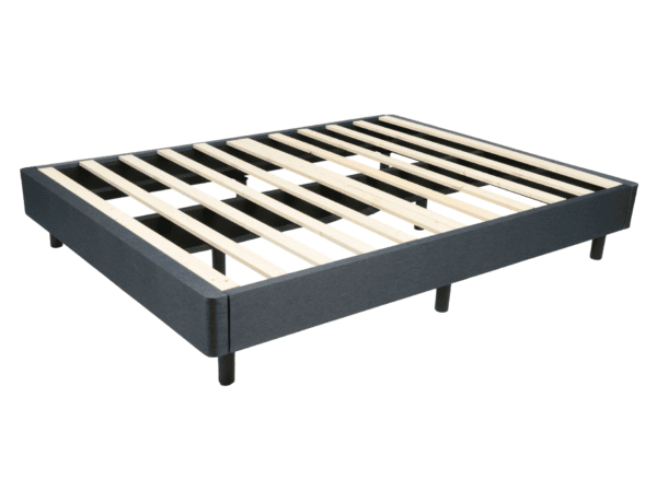 Wooden slat bed frame, modern design