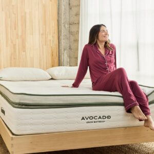 Avocado Green Box Top Plush Latex Hybrid Mattress by Avocado