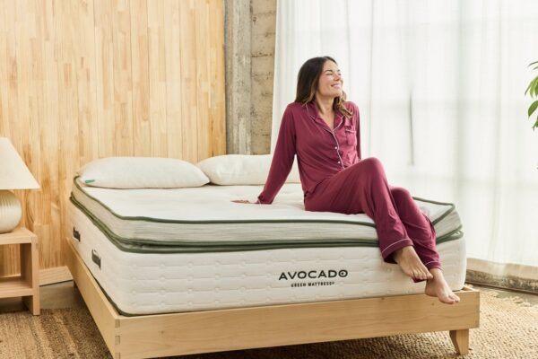 Avocado Green Box Top Plush Latex Hybrid Mattress by Avocado
