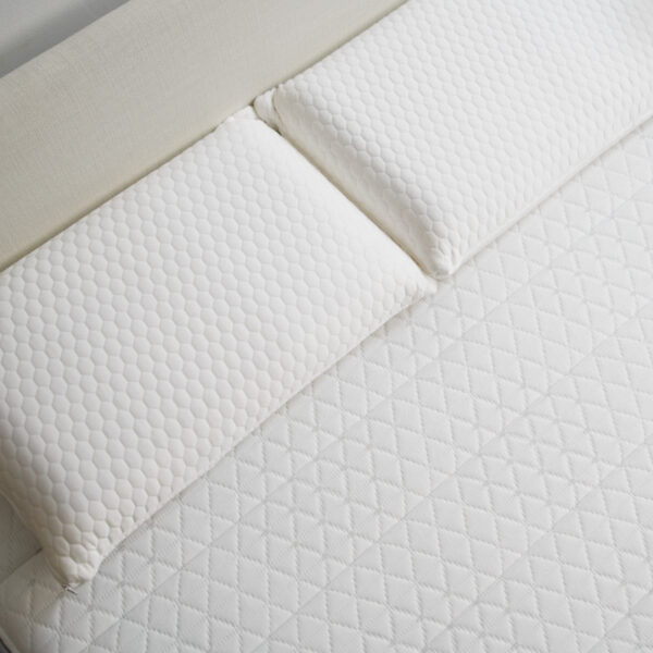 Two pillows on a comfortable mattress