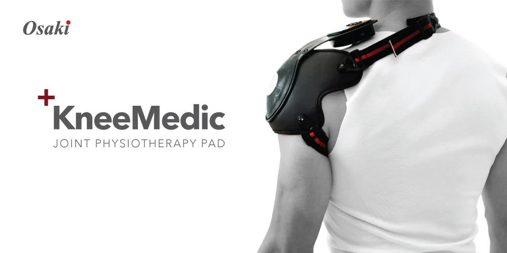 KneeMedic joint physiotherapy pad with shoulder model