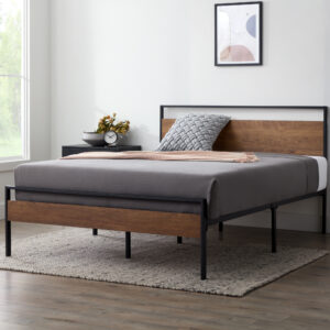 Thompson Metal & Wood Platform Bed by Weekender