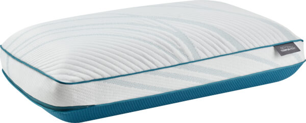 Comfortable memory foam pillow with green accent