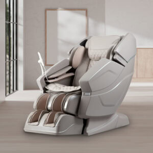Luxury massage chair in modern room setting.