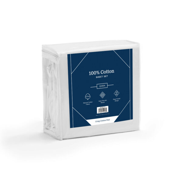 100% Cotton Sheet Set By Weekender - Image 14