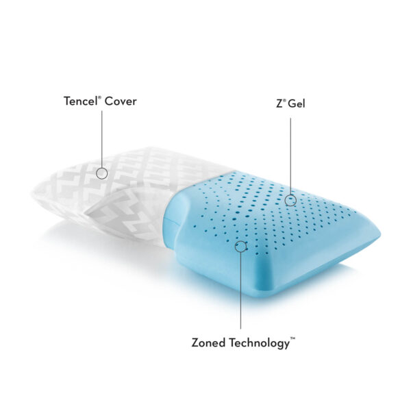 Z Shoulder Zoned Gel Dough Pillow By Malouf - Image 4